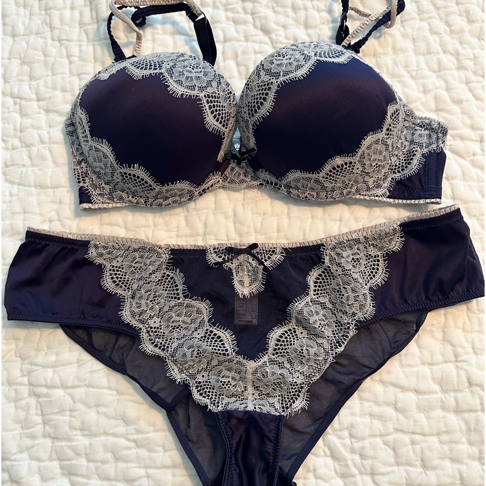 Pleasure State white label brand bra and panty set. Barely worn.